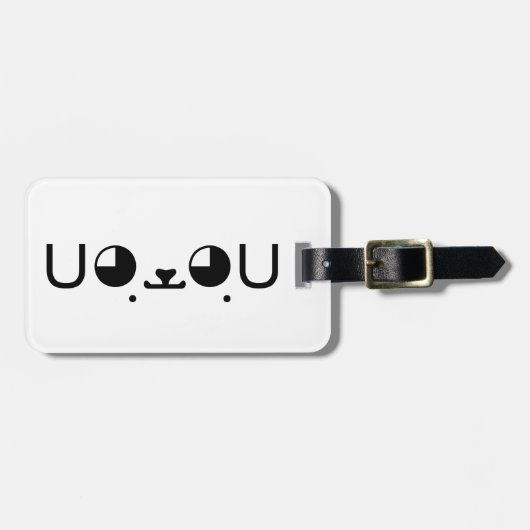 Étiquette À Bagage Cute Kawaii Chien Chien Chien Chien Chien Japonais (Devant horizontal)