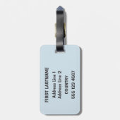 Étiquette À Bagage Cute Kitten étiquettes personnalisées de texte et (Dos Vertical)