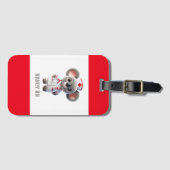 Étiquette À Bagage Cute Koala infirmière de l'ours avec stéthoscope r (Devant Horizontal)