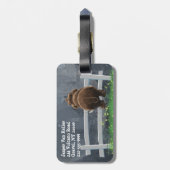 Étiquette À Bagage Cute Mastodon (Dos Vertical)