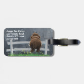 Étiquette À Bagage Cute Mastodon (Dos horizontal)