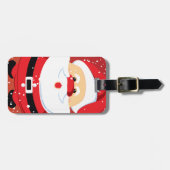 Étiquette À Bagage Cute Noël du Père Noël (Devant horizontal)