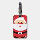 Étiquette À Bagage Cute Noël du Père Noël (Dos Vertical)