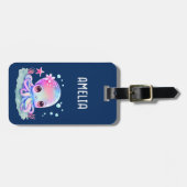 Étiquette À Bagage Cute Octopus Sea Creator (Devant horizontal)