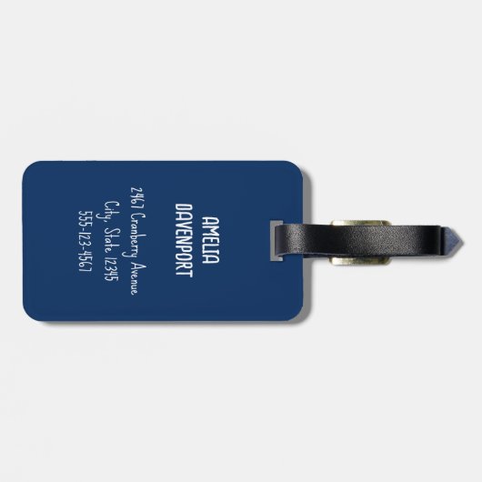 Étiquette À Bagage Cute Octopus Sea Creator (Dos horizontal)