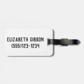 Étiquette À Bagage Cute Pirate Chat (Dos horizontal)