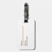 Étiquette À Bagage Cute sea otter (Dos Vertical)