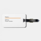 Étiquette À Bagage Cute sea otter (Dos horizontal)