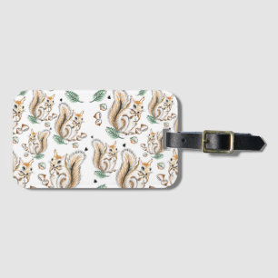 Étiquette À Bagage cute squirrel on luggage tag
