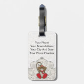 Étiquette À Bagage Cutelyn Sock Singe (Dos Vertical)