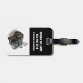 Étiquette À Bagage Cutest Baby Animals | French Bulldog Look Up (Dos horizontal)