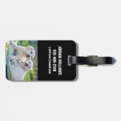 Étiquette À Bagage Cutest Baby Animals | Yellow Labrador Retrievers (Dos horizontal)