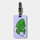 Étiquette À Bagage CV étiquette drôle de bagage de grenouille (Devant Vertical)
