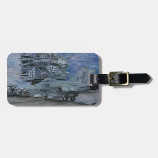 ÉTIQUETTE À BAGAGE CVN-65 (Devant horizontal)