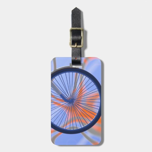 Étiquette À Bagage Cycle vélo - Roue vélo (Devant Vertical)