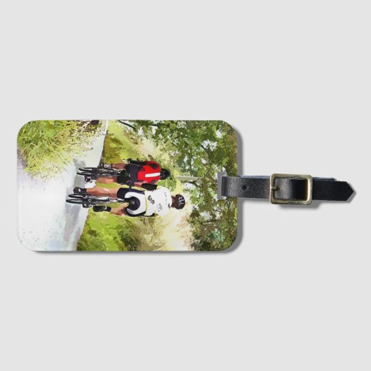 ÉTIQUETTE À BAGAGE CYCLISME (Devant Horizontal)