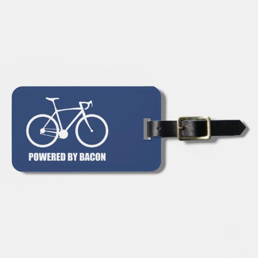 Étiquette À Bagage Cyclisme Alimenté Par Bacon (Devant horizontal)