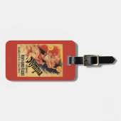 Étiquette À Bagage Cymbales se brisantes de fille de boîte de nuit (Devant horizontal)