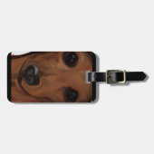 ÉTIQUETTE À BAGAGE DACHSHING (Devant horizontal)