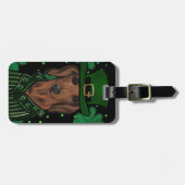 ÉTIQUETTE À BAGAGE DACHSHING (Devant horizontal)