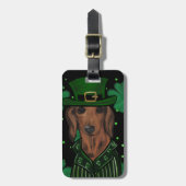 ÉTIQUETTE À BAGAGE DACHSHING (Devant Vertical)