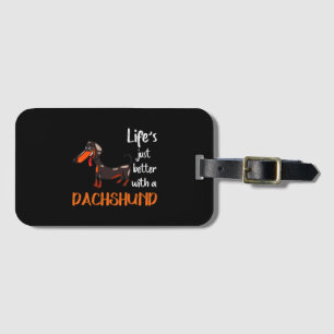 Étiquette À Bagage Dachshund