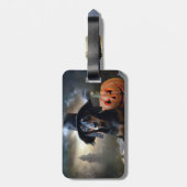 Étiquette À Bagage Dachshund Halloween effroi (Dos Vertical)