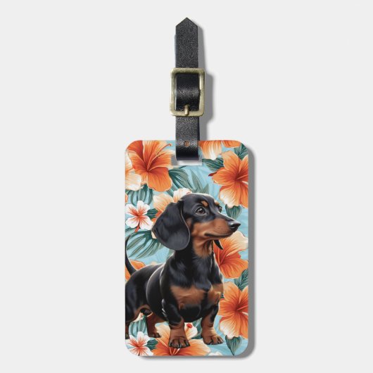 Étiquette À Bagage Dachshund Luggage Tags (Devant Vertical)