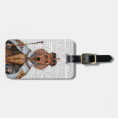 Étiquette À Bagage Dachshund Queen 2 (Devant horizontal)