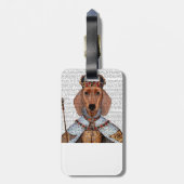 Étiquette À Bagage Dachshund Queen 2 (Dos Vertical)