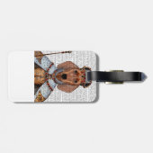 Étiquette À Bagage Dachshund Queen 2 (Dos horizontal)