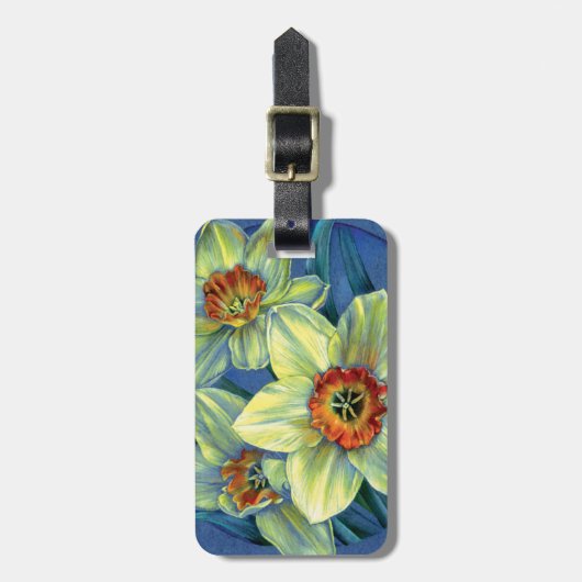 Étiquette À Bagage "Daffodils - les joies du printemps" étiquette à b (Devant Vertical)