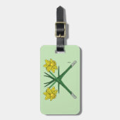 Étiquette À Bagage Daffodils traversés (Devant Vertical)