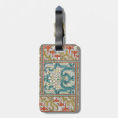 Étiquette À Bagage Daffodique chintz papier peint à fleurs Art nouvea (Dos Vertical)