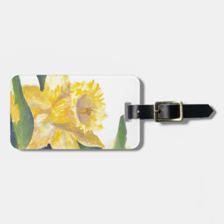 Étiquette À Bagage Daffodiques de printemps