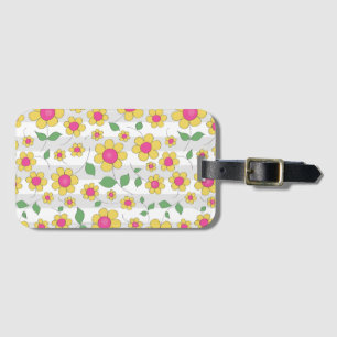 Étiquette À Bagage Daisy enfants floraux dessin de printemps heureux