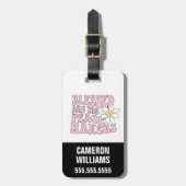 Étiquette À Bagage Daisy et les artisans de la paix Slogan (Devant Vertical)