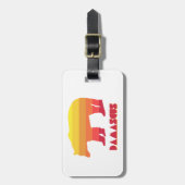 Étiquette À Bagage Damas Virginia Rainbow Bear (Devant Vertical)