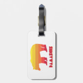 Étiquette À Bagage Damas Virginia Rainbow Bear (Dos Vertical)