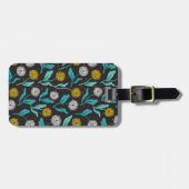 Étiquette À Bagage Dandelion de printemps Fleurs et design Feuille (Devant horizontal)