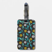 Étiquette À Bagage Dandelion de printemps Fleurs et design Feuille (Dos Vertical)