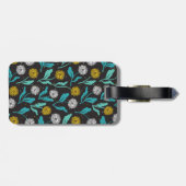 Étiquette À Bagage Dandelion de printemps Fleurs et design Feuille (Dos horizontal)