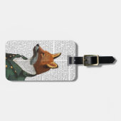 Étiquette À Bagage Dandy Fox Portrait (Devant horizontal)