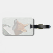 Étiquette À Bagage Dandy Fox Portrait 2 (Dos horizontal)