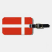 Étiquette À Bagage Dannebrog; The Official Flag of Denmark (Devant horizontal)