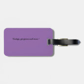 Étiquette À Bagage Dans l'étiquette de bagage de soulagement… (Dos horizontal)