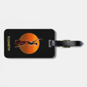 Étiquette À Bagage Danse classique rougeoyante psychédélique de (Dos horizontal)