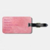 Étiquette À Bagage Danse Flamant rose (Dos horizontal)