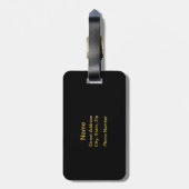Étiquette À Bagage Danse par la vie (Dos Vertical)