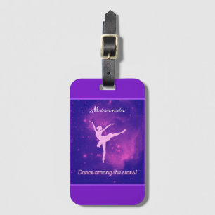 Étiquette À Bagage Danse Parmi Les Étoiles Ballerina Galaxy